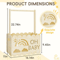 BPMFDTNL hanger rack in crate for organized baby outfits and easy access.