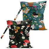 BQXH mushroom cat print wet bag for travel and swimming