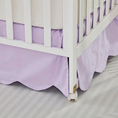 Brandream crib skirt shown on a toddler bed for a seamless transition.