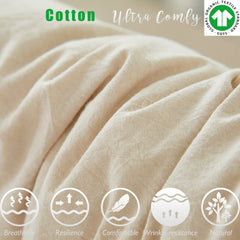 Brandream crib skirt detail demonstrates clean farmhouse silhouette for easy coordination.
