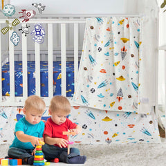 Brandream crib bed skirt dust ruffle with full coverage around the crib