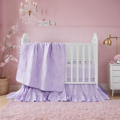Brandream crib bedding quilt with elephant embroidery adds cozy comfort and playful style.