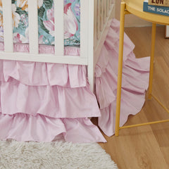 Brandream Crib Skirt made of 100 percent Egyptian cotton for softness