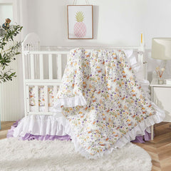 Brandream delicate pastel butterflies and wildflowers create a gentle bedtime scene