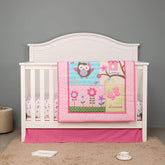 Brandream Garden Birds Floral crib quilt adds garden charm to the nursery