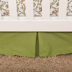 Brandream Jungle crib sheet featuring elastic edge for secure crib fit.