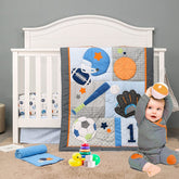 Brandream Sport Baby Crib Bedding Ball Theme Quilt with playful design for cozy playtime