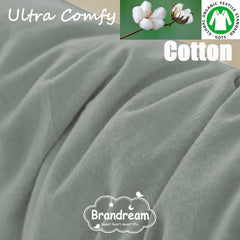 Brandream washed cotton crib bedding for breathable year-round comfort