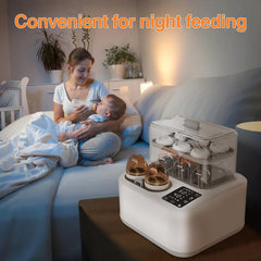 BRBLUERISE milk warming in 5 minutes, quick relief for hungry babies.