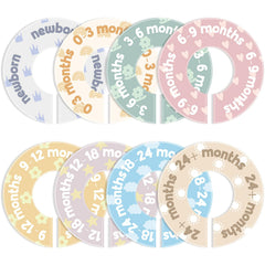 BreezeHug round divider marks newborn to 24 months for quick outfit selection