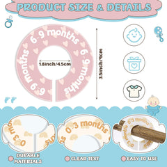 Pastel colored BreezeHug dividers brighten nurseries while organizing outfits