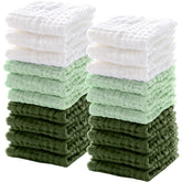 Breling baby muslin washcloth in white, soft and gentle for delicate skin.