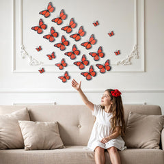 Bremorou 8 cm monarch butterfly for eye catching crafts