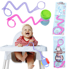 Brilli Baby Cup Catcher attached to a stroller keeps cups secure during outings.