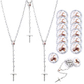 Brilucky Guardian Baby Angel rosary beads in a gift box for baptisms.