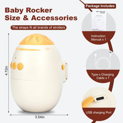 Brivouen Rocker with rotation stand enables one-handed setup while you manage the stroller.