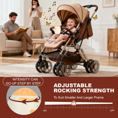Brivouen Rocker quiet motor keeps nap time peaceful for baby.