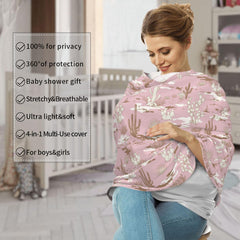Broiteid Cactus Carseat Cover provides sun and wind protection during strolls.