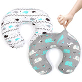 Brolex elephant-pattern nursing pillow cover for soft, secure feeding sessions.