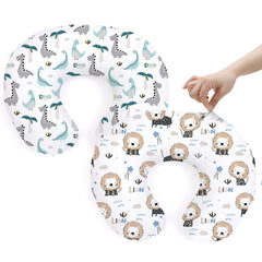 BROLEX dinosaur-pattern pillow cover adds playful style to nurseries while protecting the pillow.
