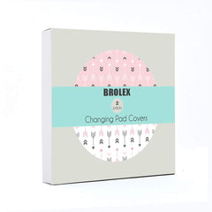 BROLEX jersey knit texture changing pad cover, gentle breathable surface for long diaper changes