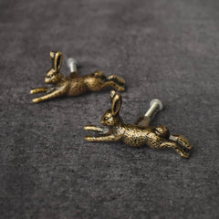 BROOK AND BIRCH rabbit knob side profile, durable hardware for drawers and doors.