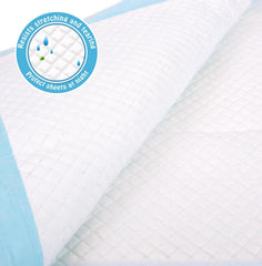 Brosive bed pad showing sealed four sides to prevent leaks