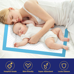 Brosive bed pads 36x36 leak-proof coverage protects furniture.