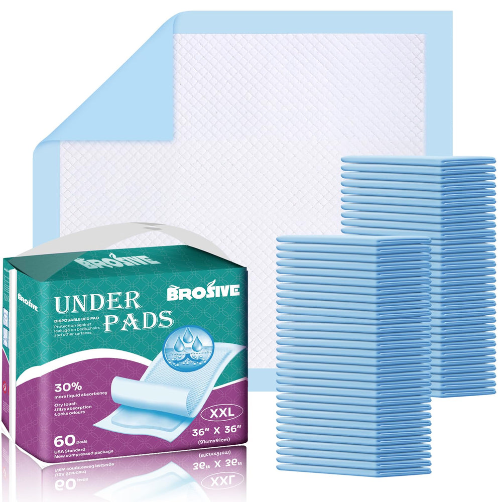 Brosive extra-large bed pad 36x36 protects beds from leaks for adults and pets.