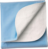 Brosive bed pad cover protects beds and furniture from accidents.