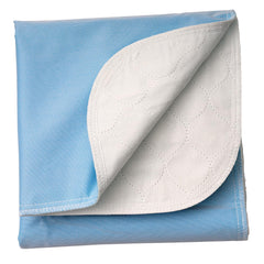 Brosive washable bed pad with waterproof-absorbent layer keeps beds dry and comfortable.