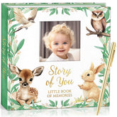 BRUNEI POREI baby memory book deluxe woodland cover preserves milestones beautifully.