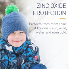 Bob Kids Balm used during snow and water sports SPF 40.