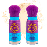 Brush On Block Bob Kids SPF 30 brush applying sunscreen for quick protection
