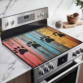 BSFHH dog paw print stove top cover offers heat resistant protection and stylish decor