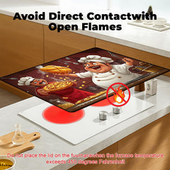BSFHH electric stove top cover is scratch-resistant and easy to wipe clean