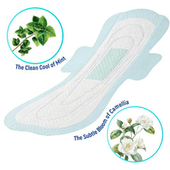 ßST#protection heavy flow overnight pad wings closeup highlights flexible wings