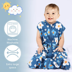 BSTOPT wearable blanket shows roomy arm and leg openings for movement