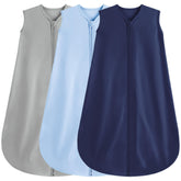 BSTOPPT sleep sack 6-12m on bed shows soft rayon cotton for sensitive skin