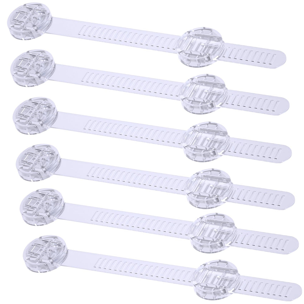 BSTsilver adjustable adhesive strap lock on a cabinet for safe, easy adult access.