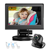 BTLMEMO baby camera monitor backseat display provides a clear infant view.