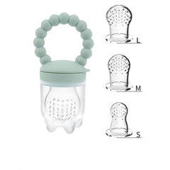 Btspepejoy fruit feeder full with puree ready for baby feeding