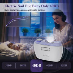 Bubbacare 2-speed nail clipper delivers gentle speed for kids and seniors.