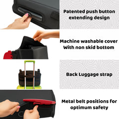 BubbleBum Teleport non-slip base keeps booster stable