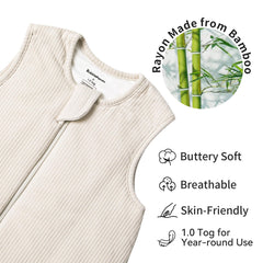 BubblePanda 1.0 tog breathable sleep sack supports comfortable temperature regulation