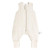 BubblePanda bamboo sleep sack with feet for 24-36 months, cozy and roomy for movement