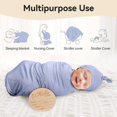 BubblePanda birth announcement card included as a keepsake with the set