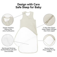 BubblePanda deeper, narrower neckline design for safer wear