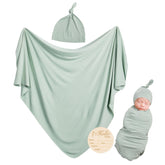 BubblePanda rayon bamboo newborn swaddle blanket 47x47, ultra-soft fabric for cozy sleep
