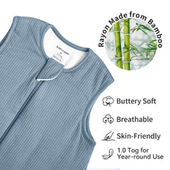 BubblePanda sleep sack 2-way zipper in action for quick night changes.